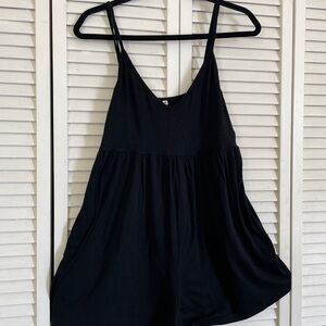 Black Sleeveless Women's Top